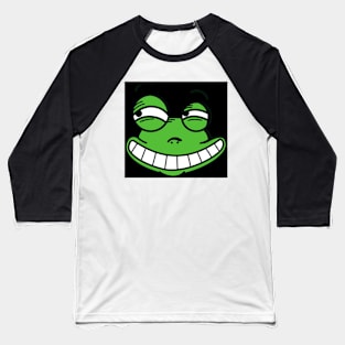 Funny Frog Face Baseball T-Shirt